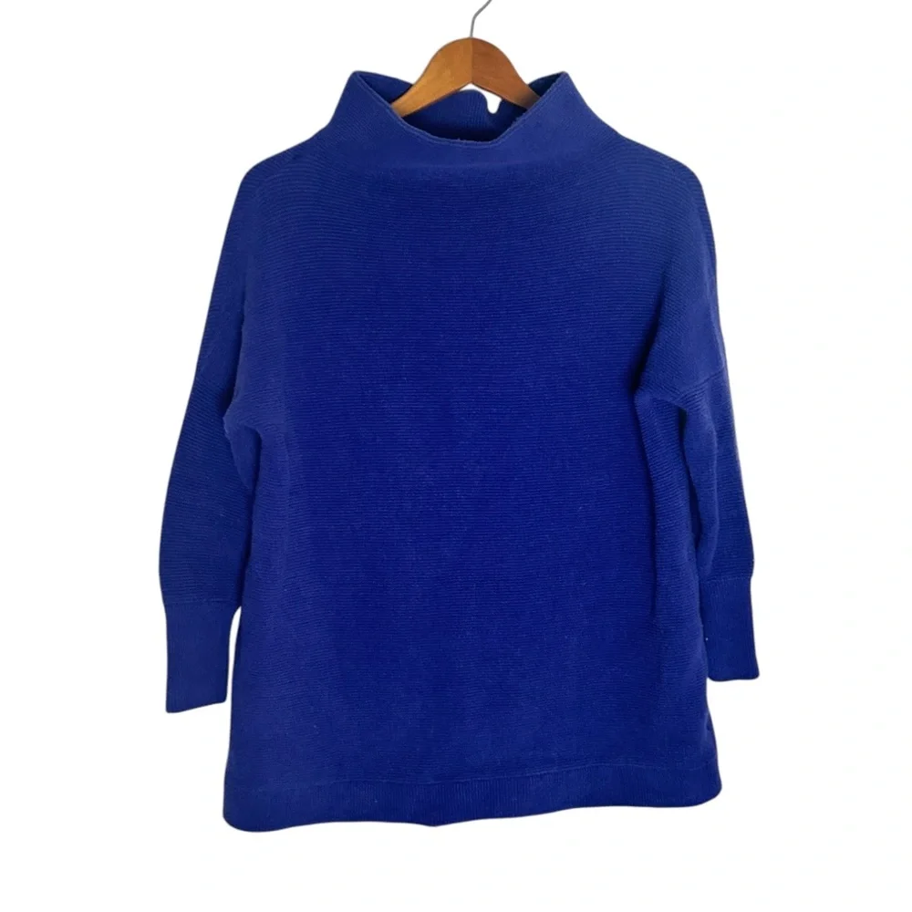 FREE PEOPLE OTTOMAN SLOUCHY TUNIC SIZE XS In Blue